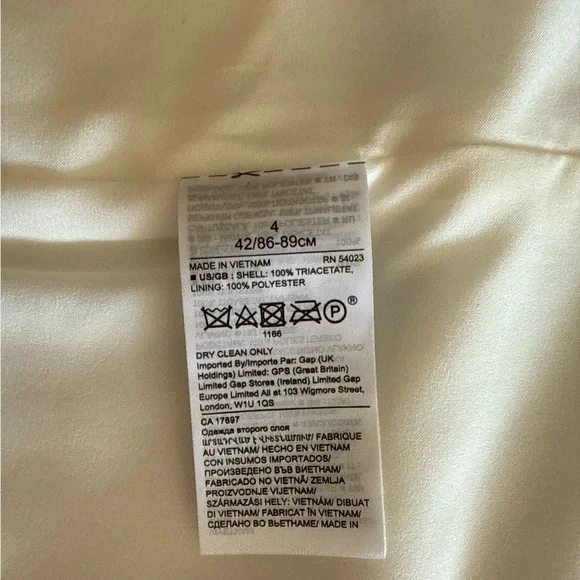 Banana Republic White White Wrap Short Skirt NWT - Picture 5 of 5